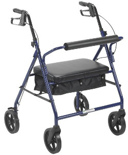 Bariatric Rollator with 8 inch Wheels